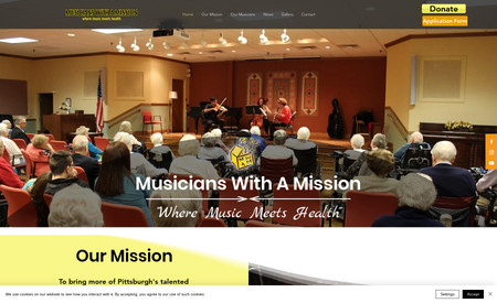 Musicians With A Mission: MWAM is a non-profit organization in the Pittsburgh area that brings musicians into nursing and personal care homes to play for the residents.
