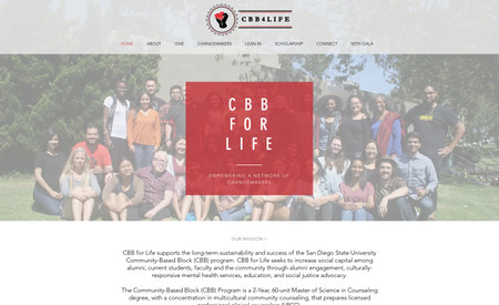 CBB for Life: I developed and maintain this site for an alumni association in San Diego, CA.