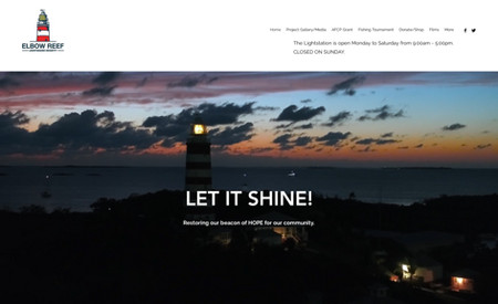 ElbowReef Lighthouse: Helped update and fix issues with this non-profit site.