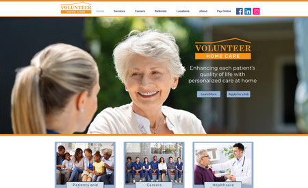 Volunteer Home Care: Complete design