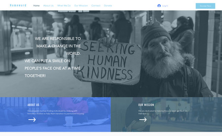 Nonprofit with donations: Create website