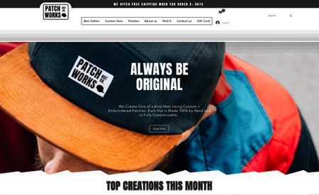 Patch Works Hat Co.: Elev8 Creative Media is thrilled to highlight our successful collaboration with Patchworks Hat Co, a trendy and innovative hat company. Our team was instrumental in creating a unique brand identity and website that perfectly captures the essence of Patchworks Hat Co's stylish and distinctive products. Since the launch of their brand and site, Patchworks Hat Co has seen remarkable success, with significant growth in online traffic, sales, and brand recognition. The website features an attractive design, seamless navigation, and an engaging shopping experience that has resonated with hat enthusiasts everywhere. Our strategic approach to branding and SEO has propelled Patchworks Hat Co to new heights, establishing them as a leading name in the fashion accessory industry.