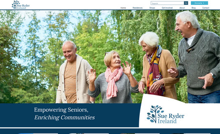 Sue Ryder Ireland: Sue Ryder Ireland owns and runs 6 Retirement Villages and Communities and 26 Charity stores across Ireland. The site makes extensive use of the WIX CMS and also integrates Financial Donation forms. The project included significant SEO work and after its first month of going live has already attracted over 1000 organic users.