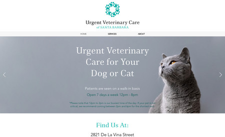Urgent Vet Care SB: URGENT VETERINARY CARE IS HERE TO ACCOMMODATE ANIMALS WHO CAN'T WAIT WEEKS TO SEE THEIR PRIMARY CARE VETERINARIAN.

UVC came to us needing a brand, website, and promotional materials to coincide with their grand opening in March 2023.  Since then the business has really taken off!