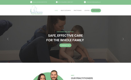 Mastroddi Osteopathy: Redesigned an old site.  Improved navigation and user friendliness.