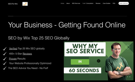 Ireland: SEO For Wix - Page 1 on Google.: Search for "Wix SEO Ireland" to find me at the very top of page 1 of Google AND in the Knowledge Panel on the right. This is my personal Wix website offering SEO services directly to clients.