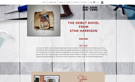 THE TOOL: This site was created to help launch the author&#39;s debut book titled, THE TOOL:  THE ULTIMATE MANipulation.  We created the site so that it reinforced the tool concept, while at the same time conveying that the book is written by and for men, in a way.