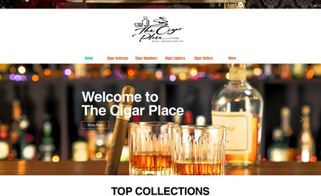 The Cigar Place : Created E-commerce Website