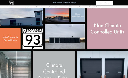 Storage 93: Design a website for a storage facility that integrates with a third-party storage rental system. 
