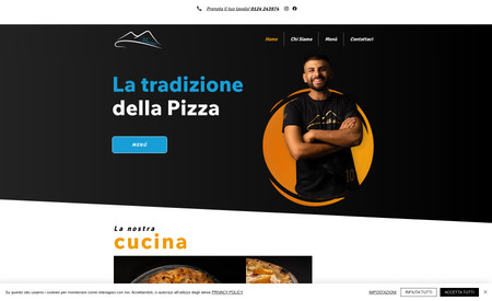 Pizzeria Manue: Design del sito web, compreso set fotografico