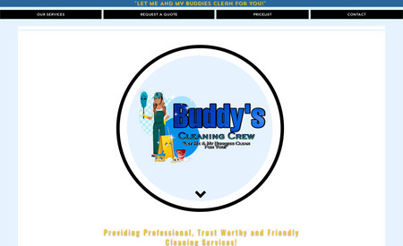 Buddys Cleaning Crew: Cleaning company website.