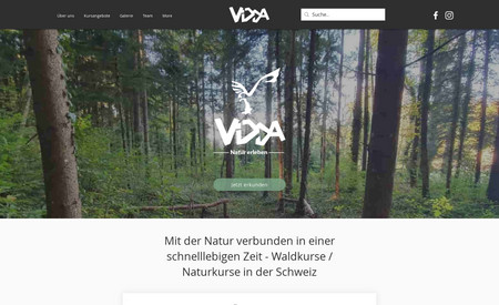 VIDDA - Raus in die Natur: Für unseren Kunden durften wir diese einfache aber schöne Website umsetzen. Grosse Bilder und viel Natur.