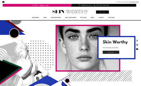Skin Worthy: Website Redesign / SEO / Branding for Toronto&#39;s leading cosmetic dermatologist - Skin Worthy