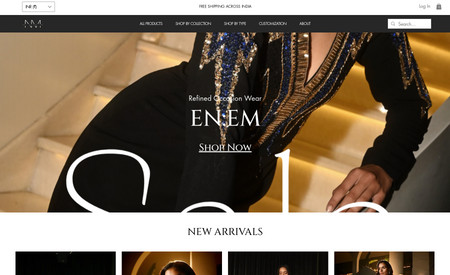 ENEM Store: E-commerce Store design for a Women Fashion clothing Brand.