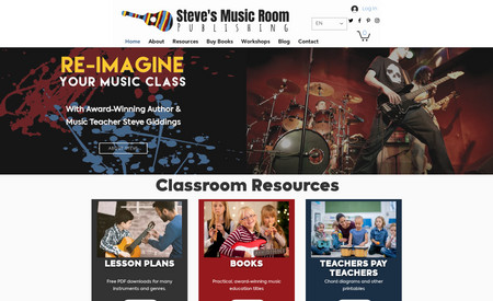 Steve&amp;amp;#39;s Music Room: Website Design.