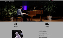 Martin Michelson Website for a music composer in two languages.