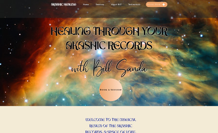 My Akashic Healing: Designed and built the website based on the clients needs. client provides healing services and wanted a company who understood what he did. We completed the site and made edits based on what the client wanted. 