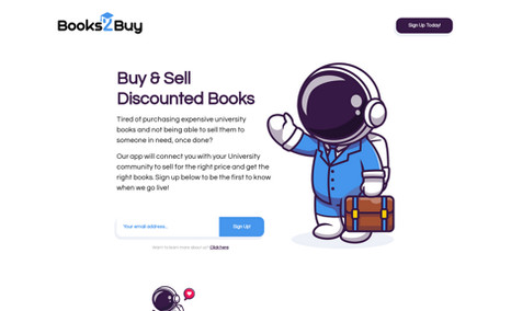 books2buy An engaging, modern and user friendly landing page...