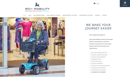 RDH Mobility: This is a brand new business. We created and designed their logo and website and manage the site.