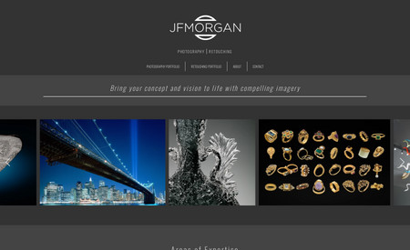 JF Morgan: EditorX Photography Portfolio website