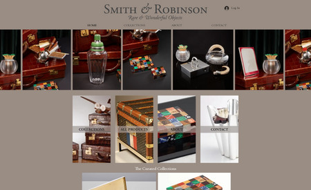 Smith And Robinson: Smith & Robinson specialise in the finest quality decorative and collectable objects. With their incredible photography of rare and wonderful pieces, they wanted a clean and modern website to show case them. Given the high value and rarity of items for sale, this website gives customers the ability to enquire about specific products and begin the buying process.