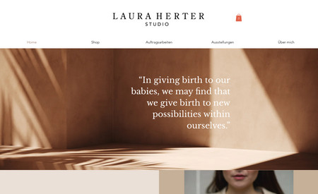 LAURA HERTER STUDIO : Website redesign
