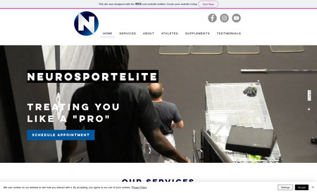 Neurosportelite: Redesigned the flow of the website to make it easy to navigate, and find the important call to action the business owner was looking for. Setup SEO to help the business grow their business presence online.