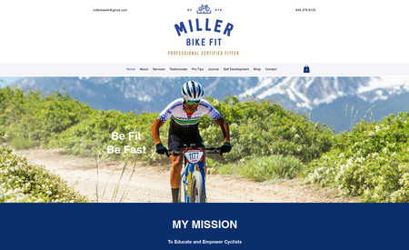 Miller Bike Fit: Our client Miller Bike Fit needed a stunning online presence to showcase his unique skill and service - custom bike fitting for hobby and professional cyclists. The site provides online bookings and an online store for merchandise and swag.