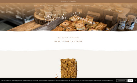 Blondie Brownie: Full redesign of this online brownie business.
We created the branding, photography, setting up online store and full design of this project. 