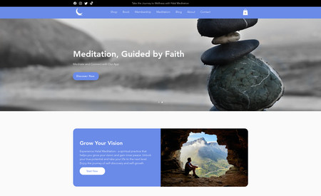 Halal Meditation: Complete Branding and Website Design of Halal Meditation.