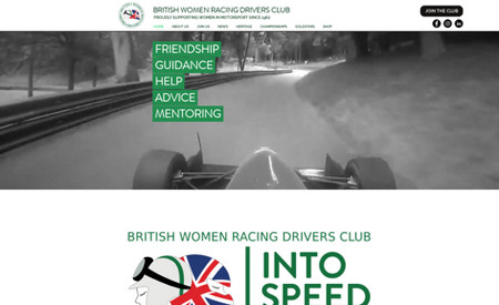 British Women Racing Drivers Club: Built completely from scratch incorporating a membership platform and shop.