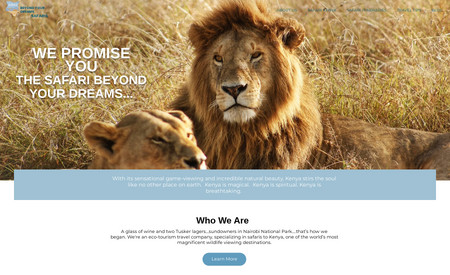 Beyond Your Dreams  (Classic Website): Kenya Safaris Website