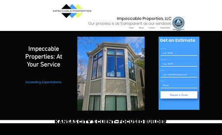 ImpeccableProperties: Window and door installation as well as residential remodeling.