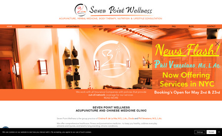 7-point-wellness: Acupuncture Clinic Website Design and Marketing Support