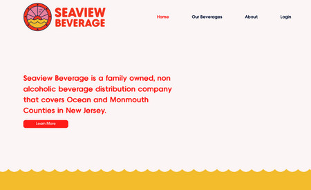 Seaview Beverage: Site Revamp and Brand Revamp for beverage distributor company based out of New Jersey.