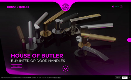 House Of Butler: A bespoke website and product configurator was built for Northampton based brand House Of Butler that sell high-end interior door handles for homes. 

Creative coding on the product page matches handles with their appropriate coloured accessories, with seamless integration into native Wix stores and sercure checkout. 