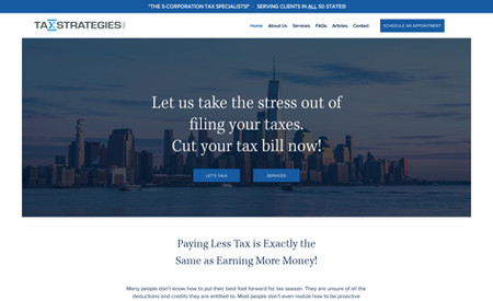 Tax Strategies Inc: Website Redesign