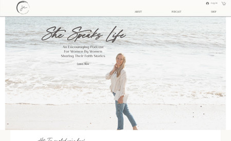 She Speaks Life : Redesigned this site to give it an updated look and create ease of use.