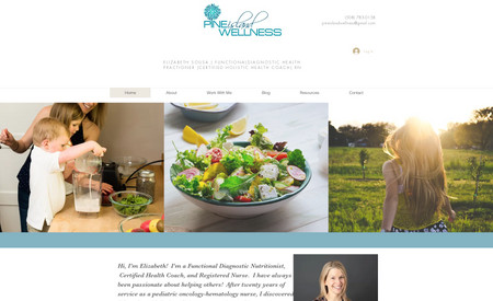 Pine Island Wellness: Wellness and nutrition services website design