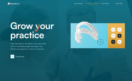 PerfectFitOrtho: Brand Design, Branded Website Design and Brand Messaging for this new Orthodontic Service Brand, currently in ongoing development.