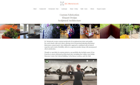 High End Interior Designer - Metalworks: I have worked with this client for over a decade on their very first site until the most recent incarnation.   
Site design, editing the writing, photo galleries, processed hundreds of images for various portfolios 