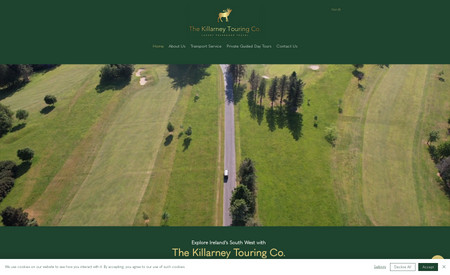 The Killarney Touring Company: Restyle and complete the website including booking functions.