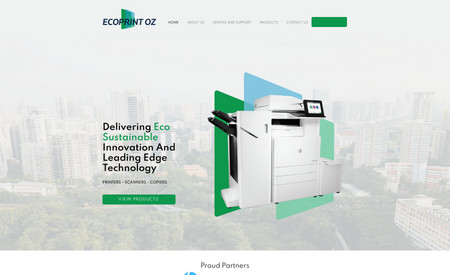 Eco Print OZ: Complete redesign and development of website. 
