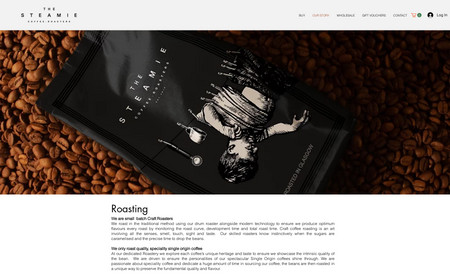 The Steamie: Coffee Roasters 'The Steamie' needed an online store to sell and ship their own blend of coffee. We designed and built a Store, allowing them to do this with ease and focus on what they do well. 