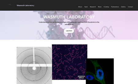Wasmuth Lab: Laboratory Informational Website Full Design