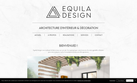 EQUILA DESIGN: Refonte de ce siteweb d'une architecte à Genève CH.