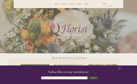 Qflorist: This custom coded website for a popular New York City florist was developed by our team and tailored to the specific needs of our client. We worked with the client to upload a full inventory of goods for this e-commerce website, while also illustrating various other services offered by this business. The business has seen an increase in traffic and sales by over 200% since the site launched. 