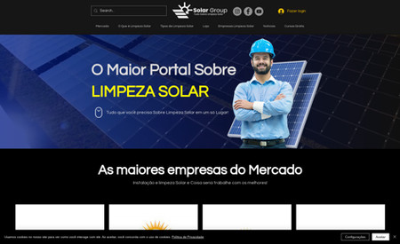 Solar Group: Todo o Projeto foi feito pela Clics Marketing 