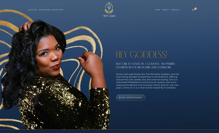 Styled By A Goddess: Website design.