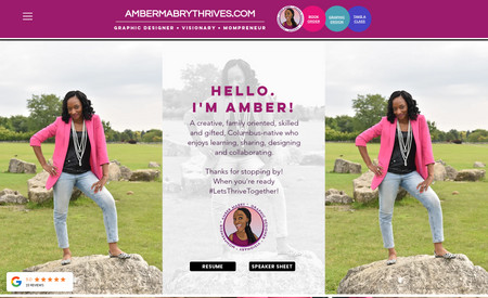 Amber Mabry: Developed personal branded website and integrations